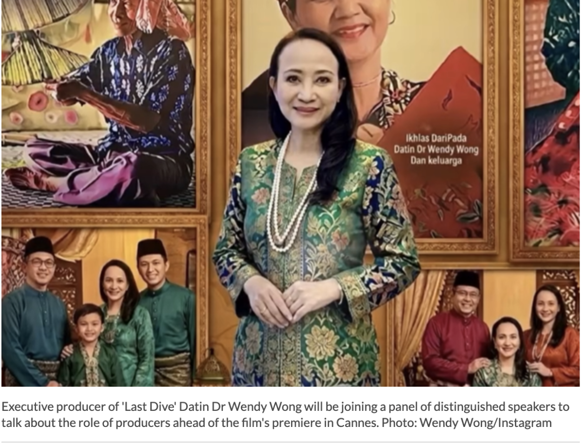 Malaysian film 'Last Dive' to debut at Cannes Film Festival on May 14
