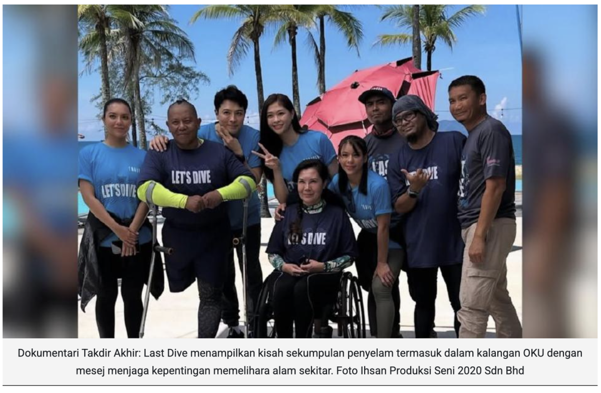 Takdir Akhir: Last Dive perkasa semangat penyelam OKU